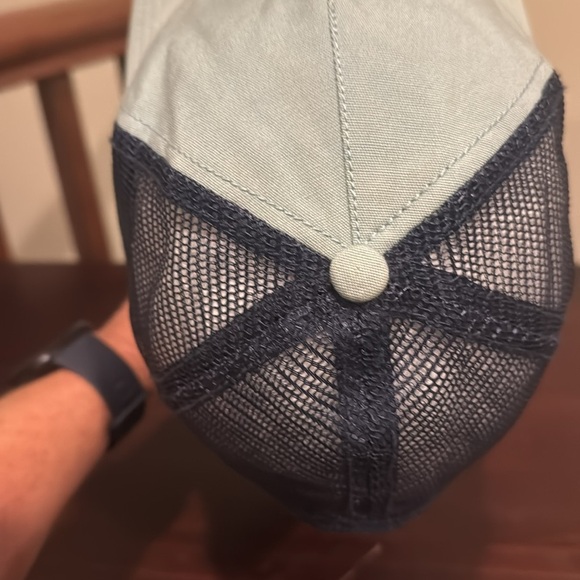 Patagonia Navy gray canvas mesh trucker hat baseball cap one size - Picture 9 of 12